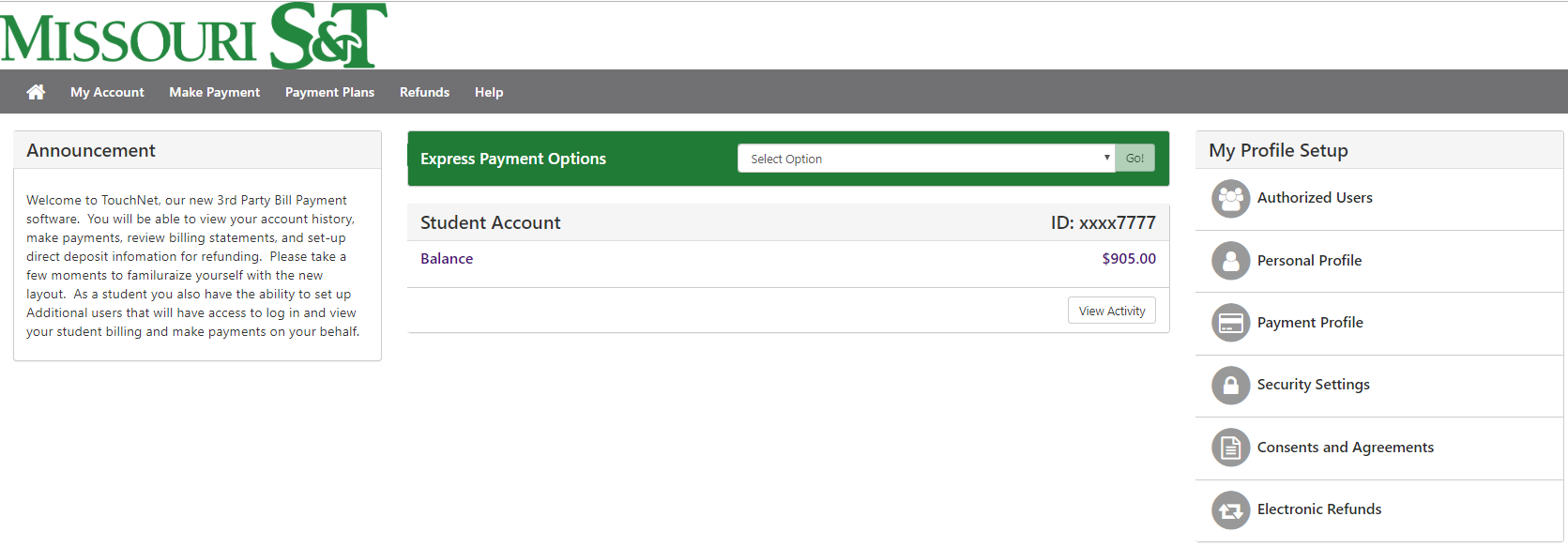 payment profile link